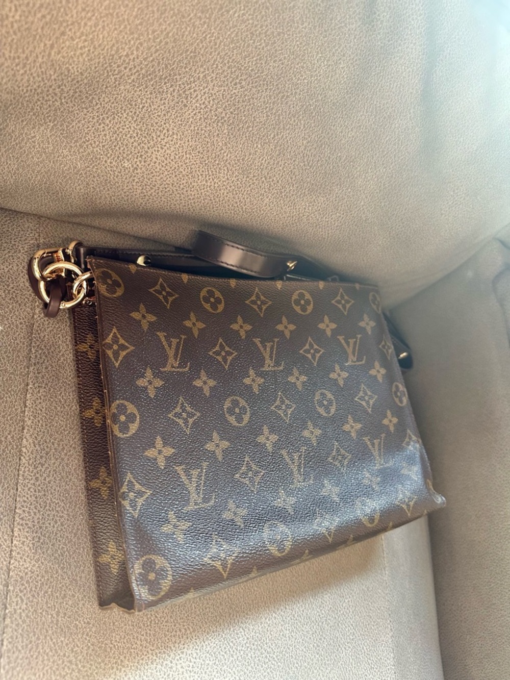 Louis Vuitton Brown Monogram pouch clutch bag - Picture 5 of 16